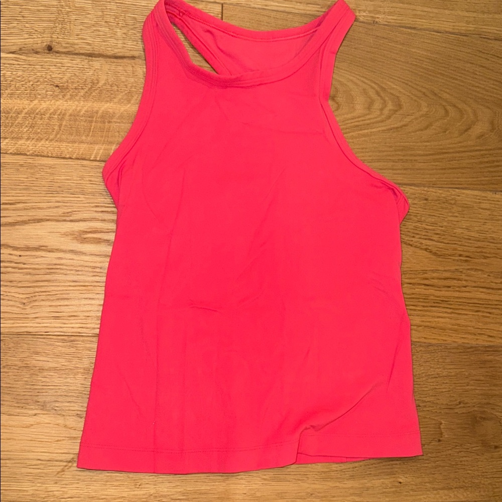 Bright pink lululemon tank Top